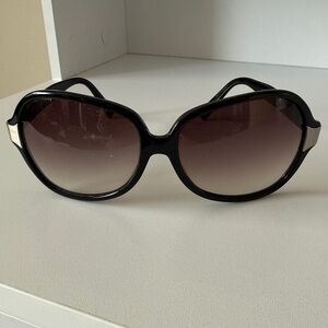 Oliver Peoples Leyla Black Oversized Purple Gradient Sunglasses Japan BK/S